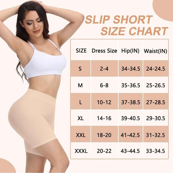 Seamless Slimming Shapewear Slip Shorts Underwear in Nude, Women’s Size Medium. - Picture 15 of 16